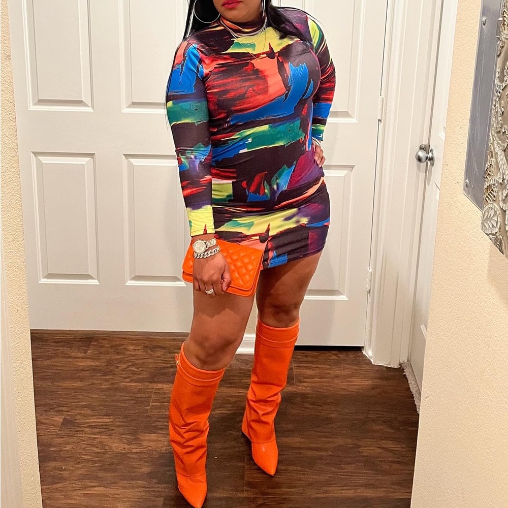 Shien multi colored dress
